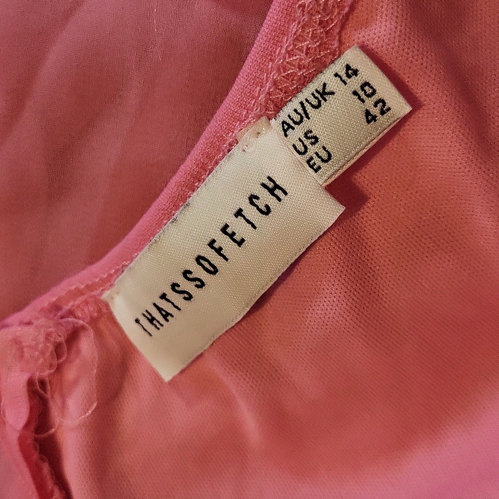 Elegant Pink Ruched Dress - Picture 5 of 7